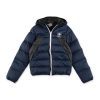 Bambino Timberland | Giubbotto Imbottito Blu Navy Con Cappuccio