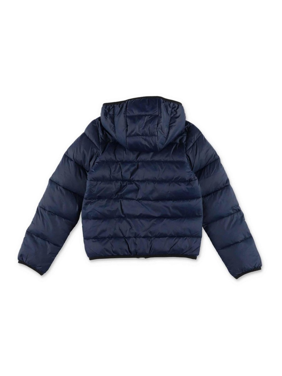 Bambino Timberland | Giubbotto Imbottito Blu Navy Con Cappuccio