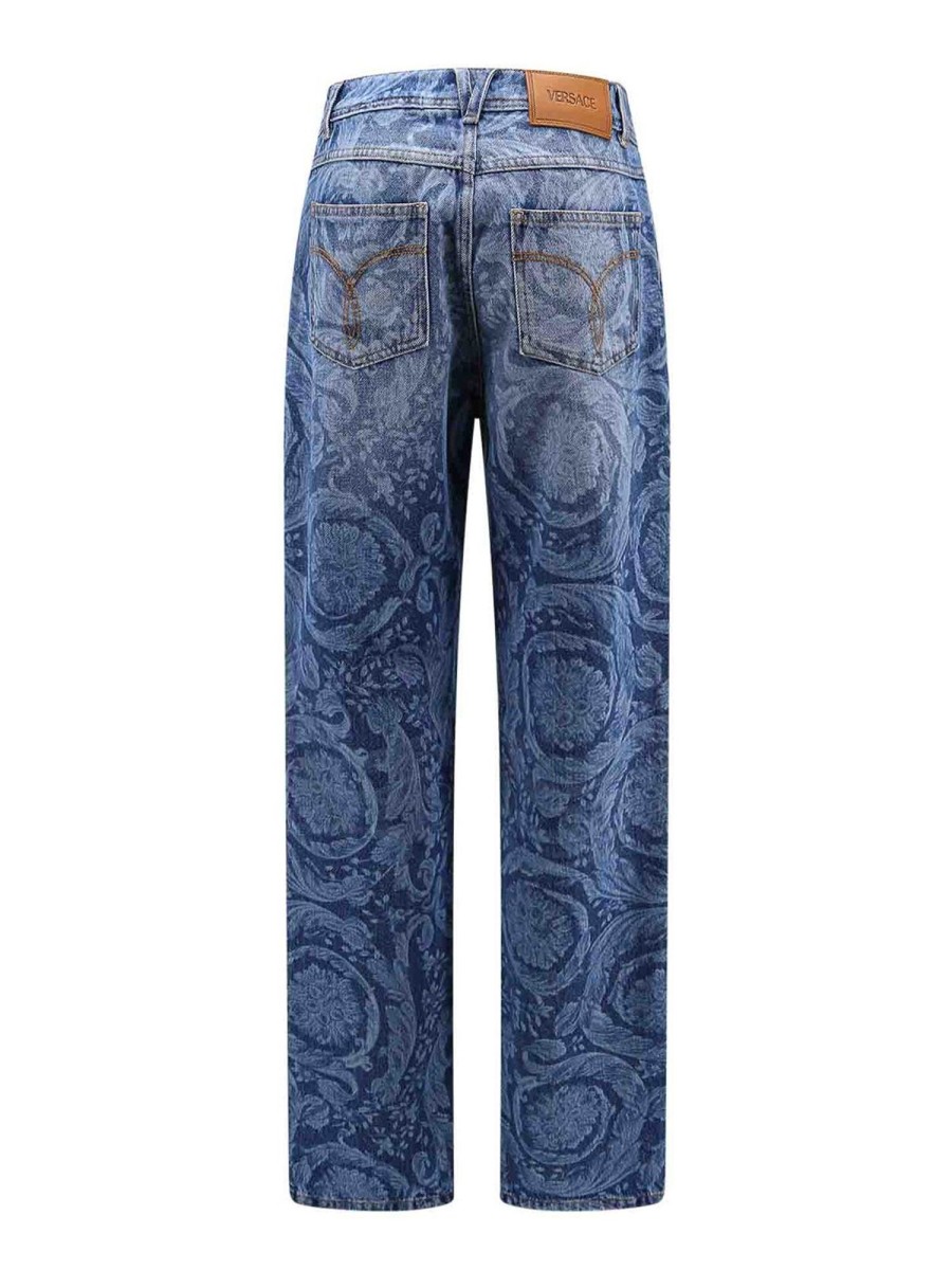 Danna Versace | Jeans Barocco Stampa Laser Medusa