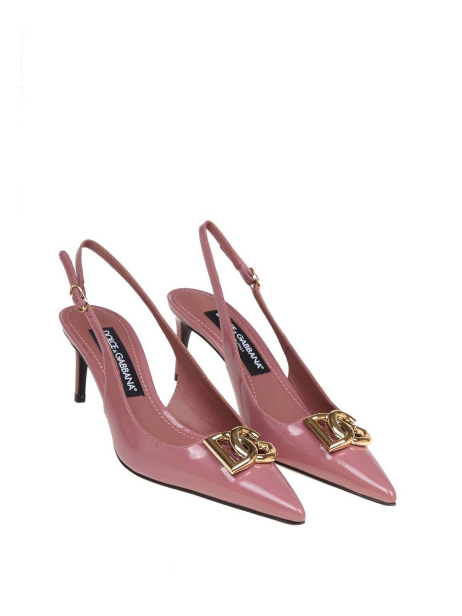 Danna Dolce & Gabbana | Slingback In Vernice Colore Rosa