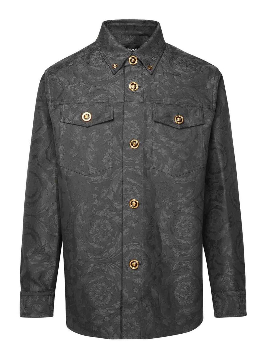 Uomo Versace | Camicia Jeans Barocco