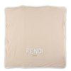 Bambino Fendi | Coperta Per Bebe In Cotone Beige