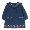 Bambino Stella Mccartney | Abito In Denim Di Cotone Blu