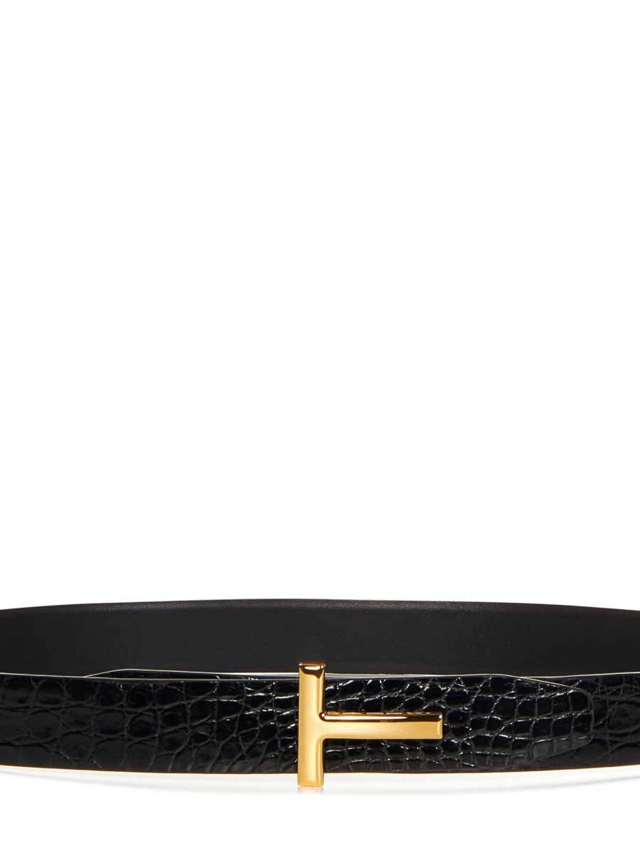 Uomo Tom Ford | Cintura Nera Cocco