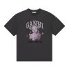 Danna Ganni | T-Shirt Stampata In Cotone Organico