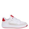 Danna Balmain | Sneaker B-Court Flip In Pelle Bianco E Rosso