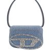 Danna Diesel | Borsa A Tracolla In Denim Con Strass All Over