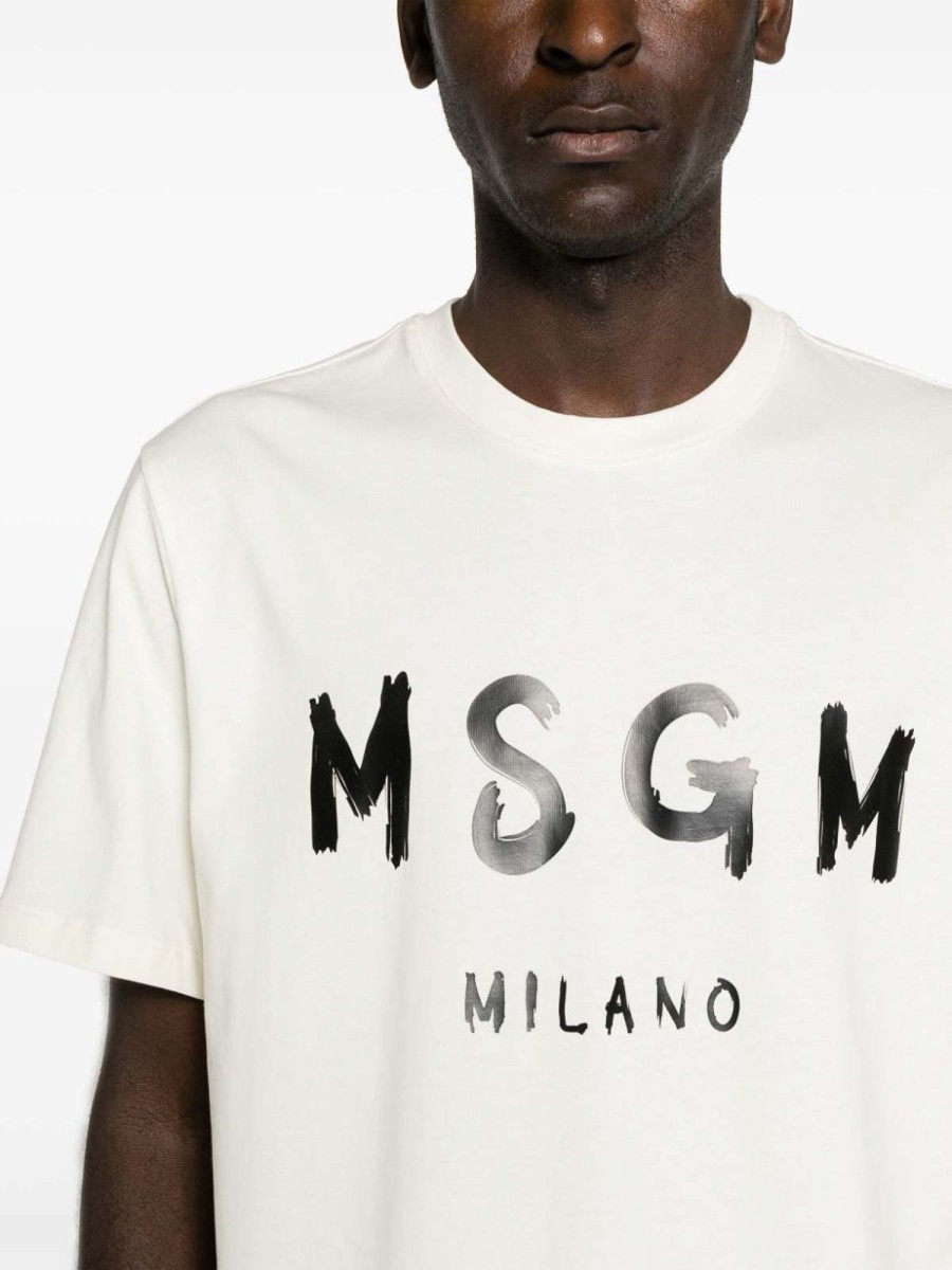 Uomo M.S.G.M. | T-Shirt Con Logo