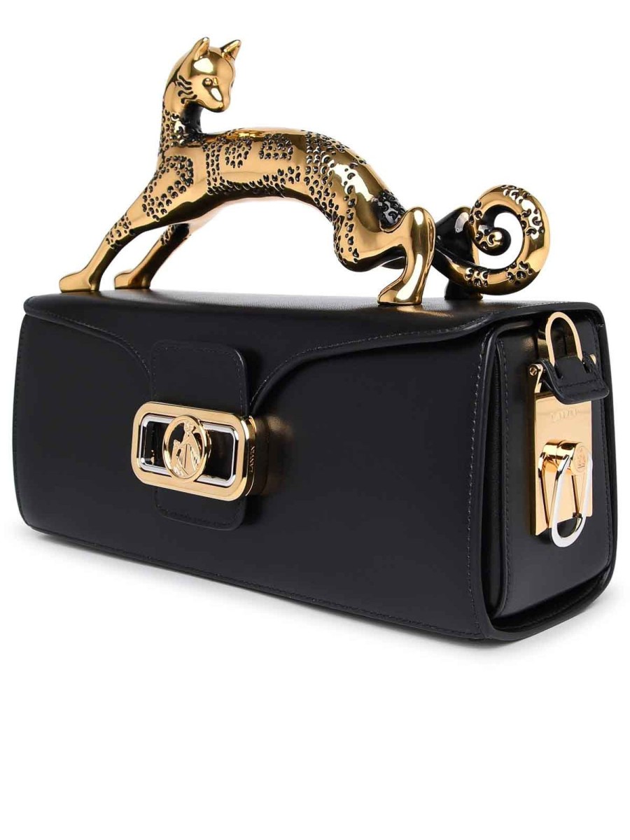 Danna Lanvin | Borsa A Matita Cat In Pelle Nera