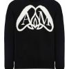 Uomo Alexander Mcqueen | Girocollo In Cotone Con Logo Seal