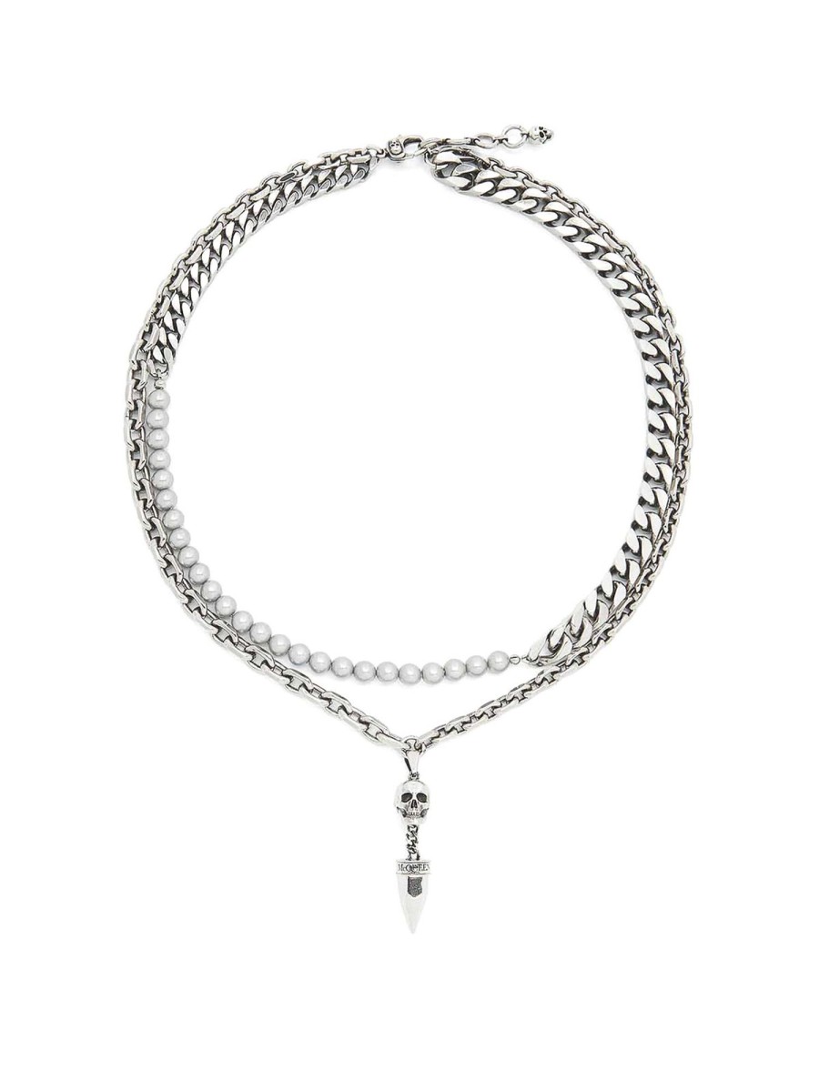 Uomo Alexander Mcqueen | Collana In Metallo