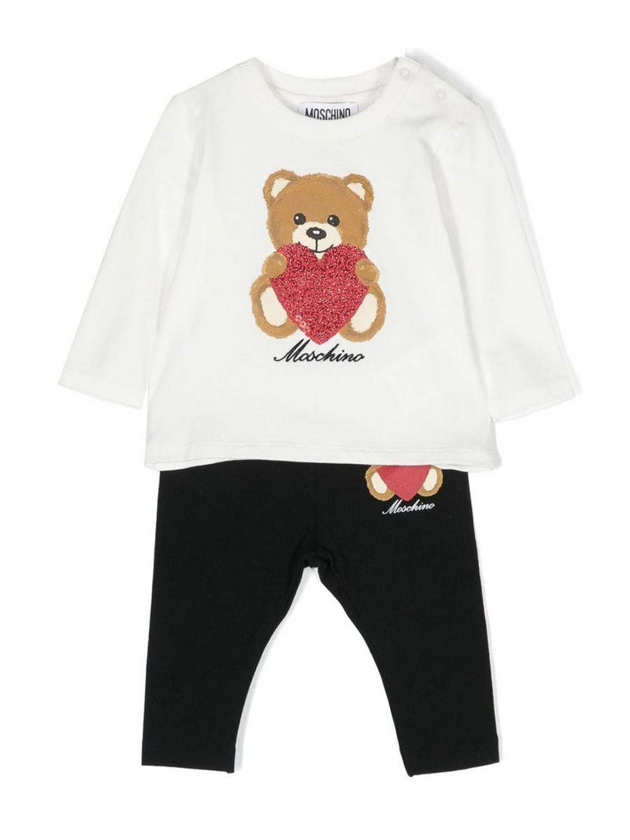 Bambino Moschino | Completo Da Bambina Con Orsetto Di Peluche