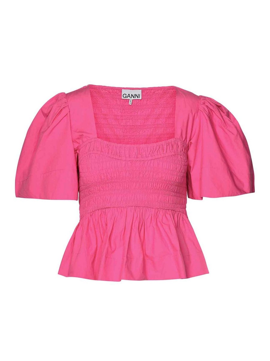 Bambino Ganni | Blusa In Rosa