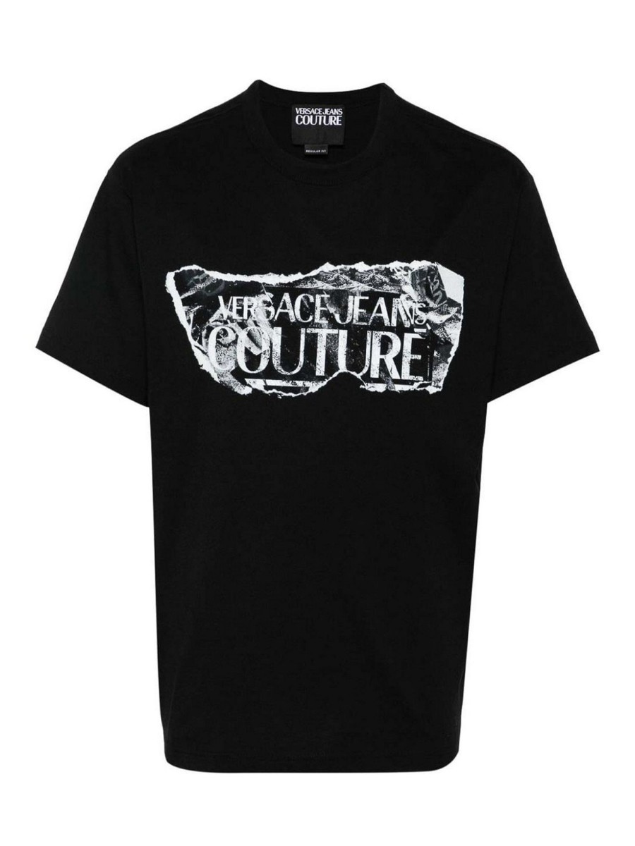 Uomo Versace Jeans Couture | T-Shirt Con Stampa Logo