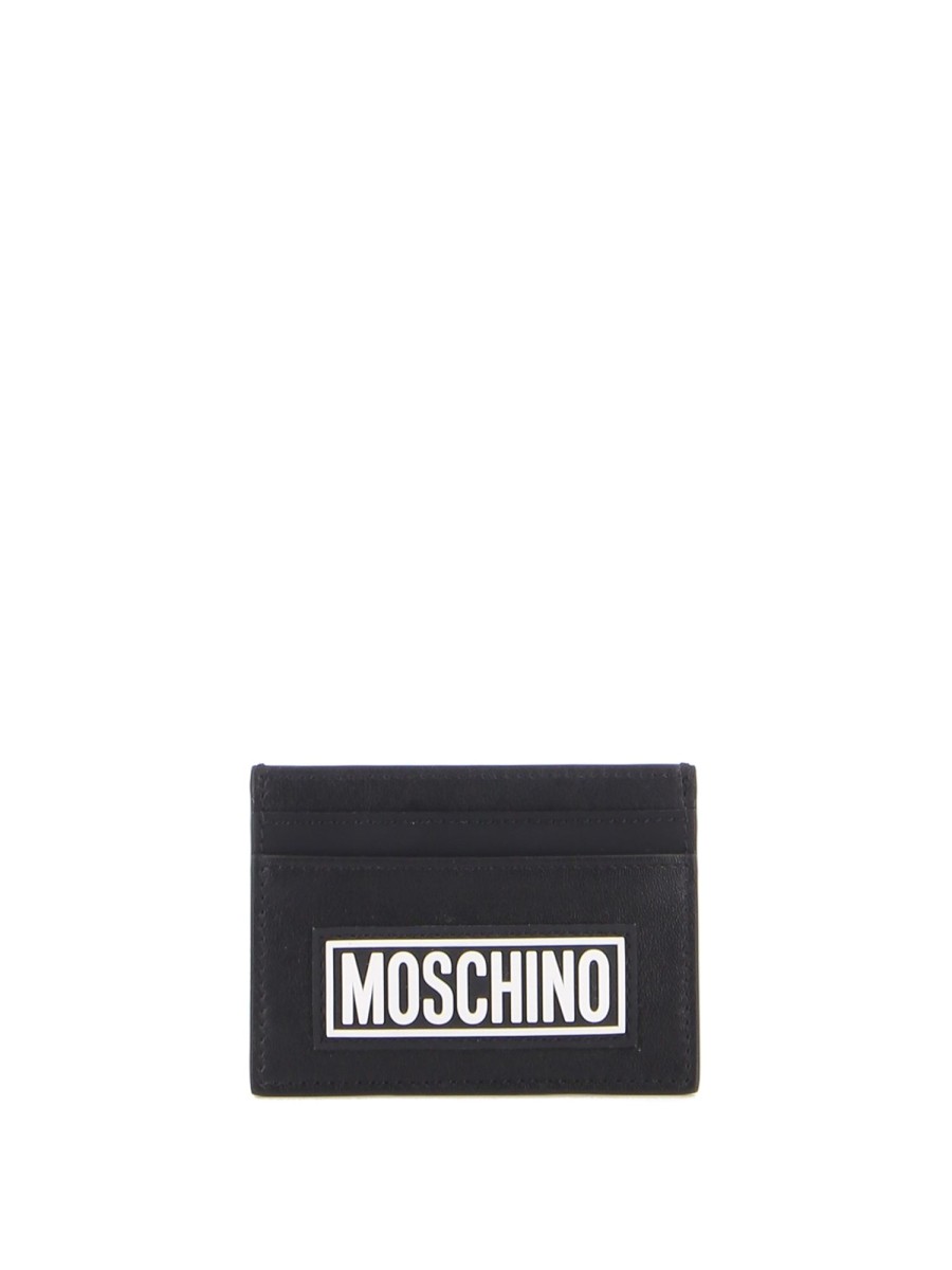 Uomo Moschino | Portacarte Con Logo Bicolore