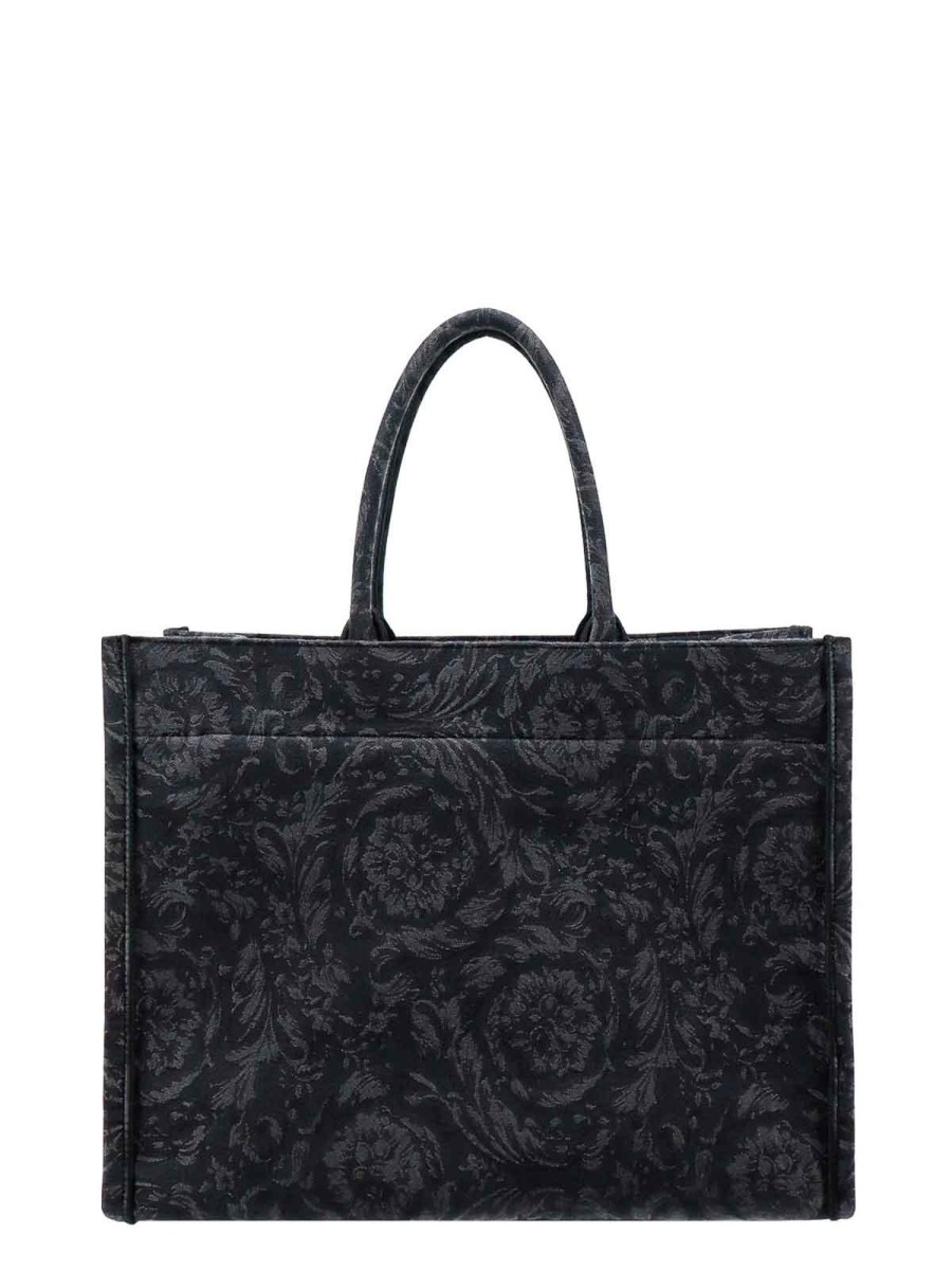 Uomo Versace | Borsa A Tracolla In Tessuto Jacquard Barocco