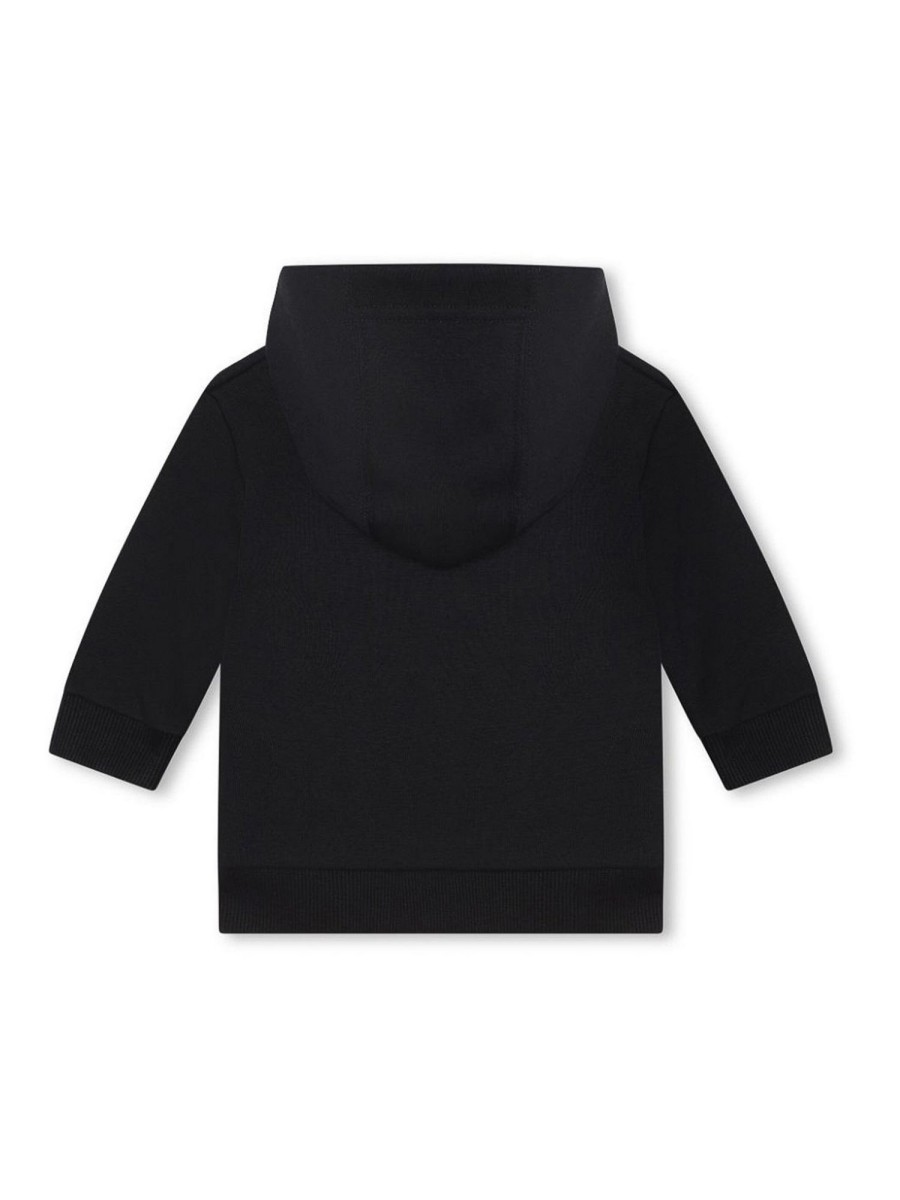 Bambino Givenchy | Felpa Con Cappuccio In Misto Cotone Nero