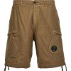 Uomo C.P. Company | Logo Cargo Badge Bermuda Shorts