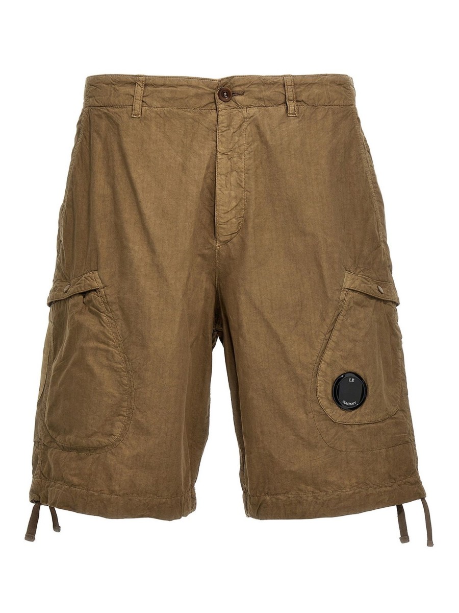 Uomo C.P. Company | Logo Cargo Badge Bermuda Shorts