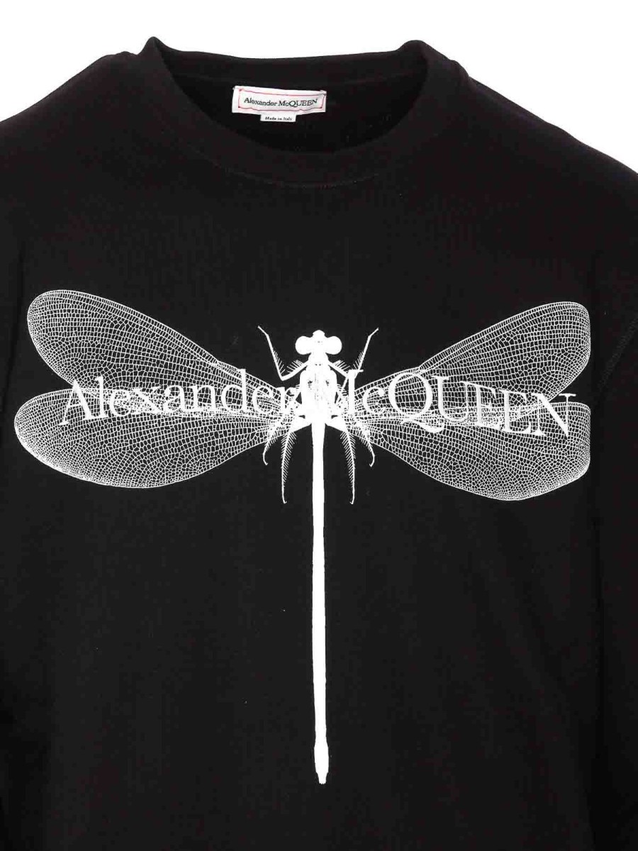 Uomo Alexander Mcqueen | Felpa Con Libellula