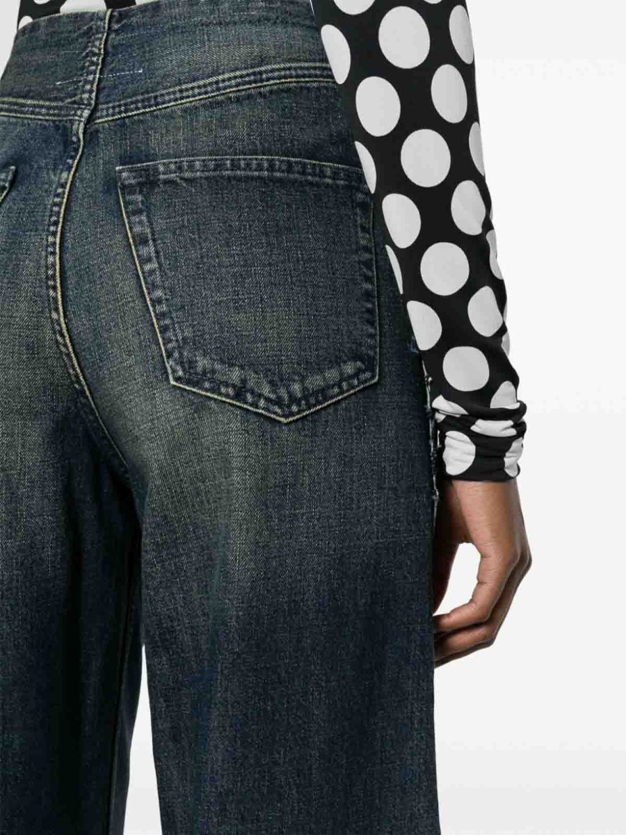 Danna MM6 Maison Margiela | Jeans In Denim A Gamba Larga