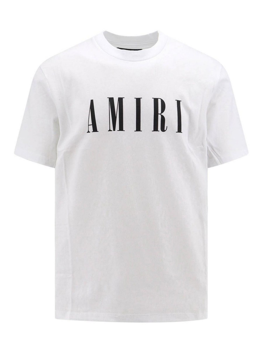 Uomo Amiri | T-Shirt In Cotone Con Stampa Logo