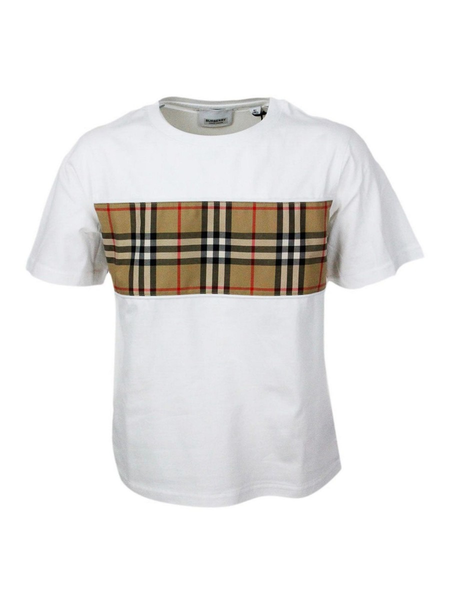 Bambino Burberry | T-Shirt E Polo Burberry Bianca