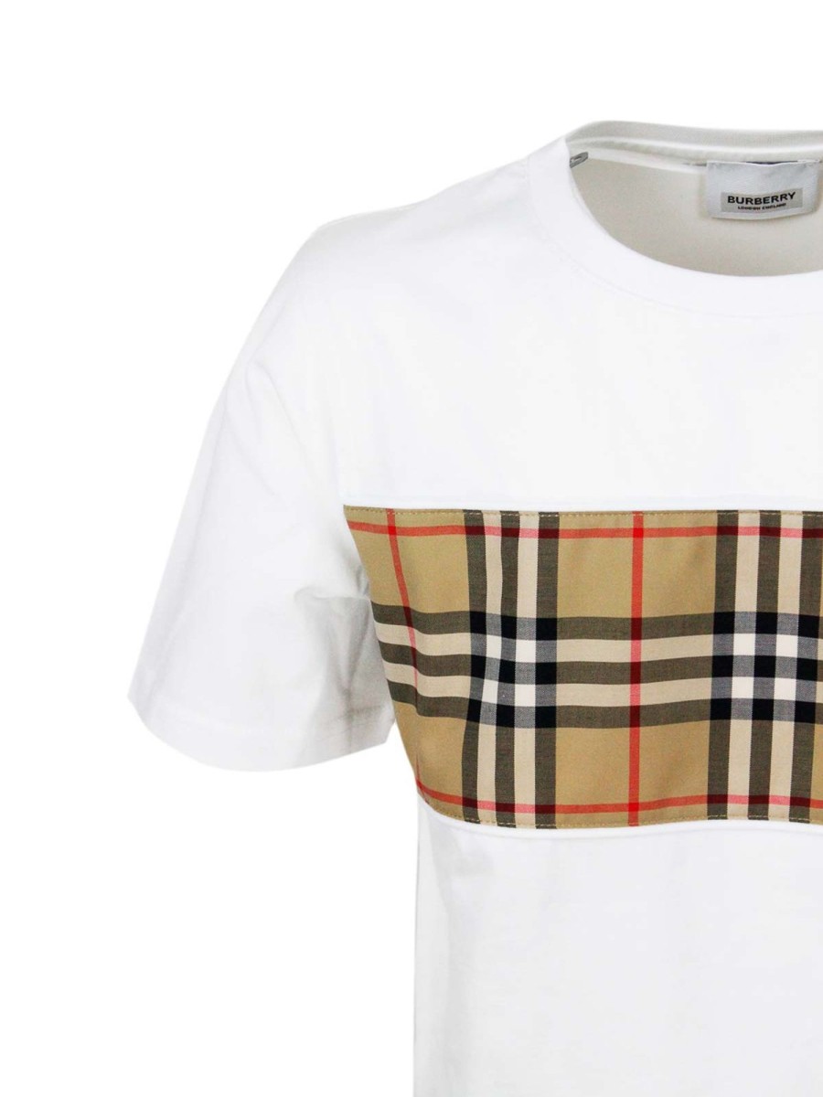 Bambino Burberry | T-Shirt E Polo Burberry Bianca