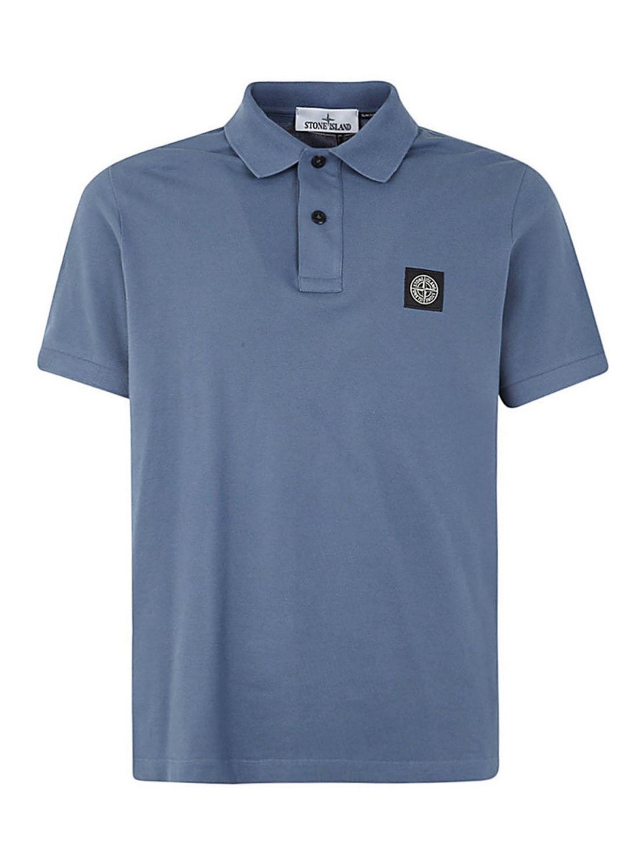 Uomo Stone Island | Polo Slim Fit A Maniche Corte