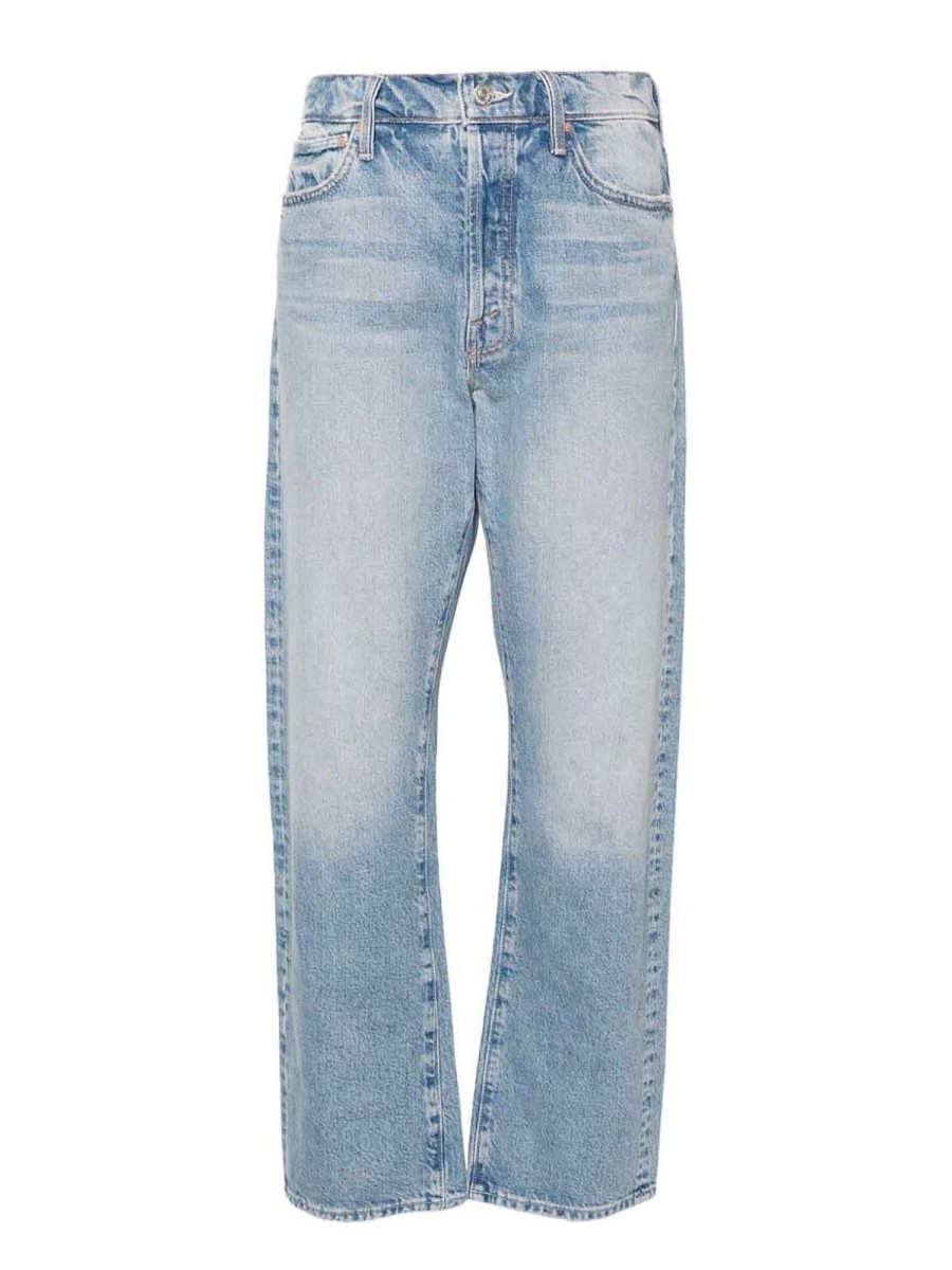 Danna Mother | Jeans A Gamba Dritta In Denim