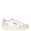 Danna Autry | Sneakers In Pelle Colore Bianco E Lilla