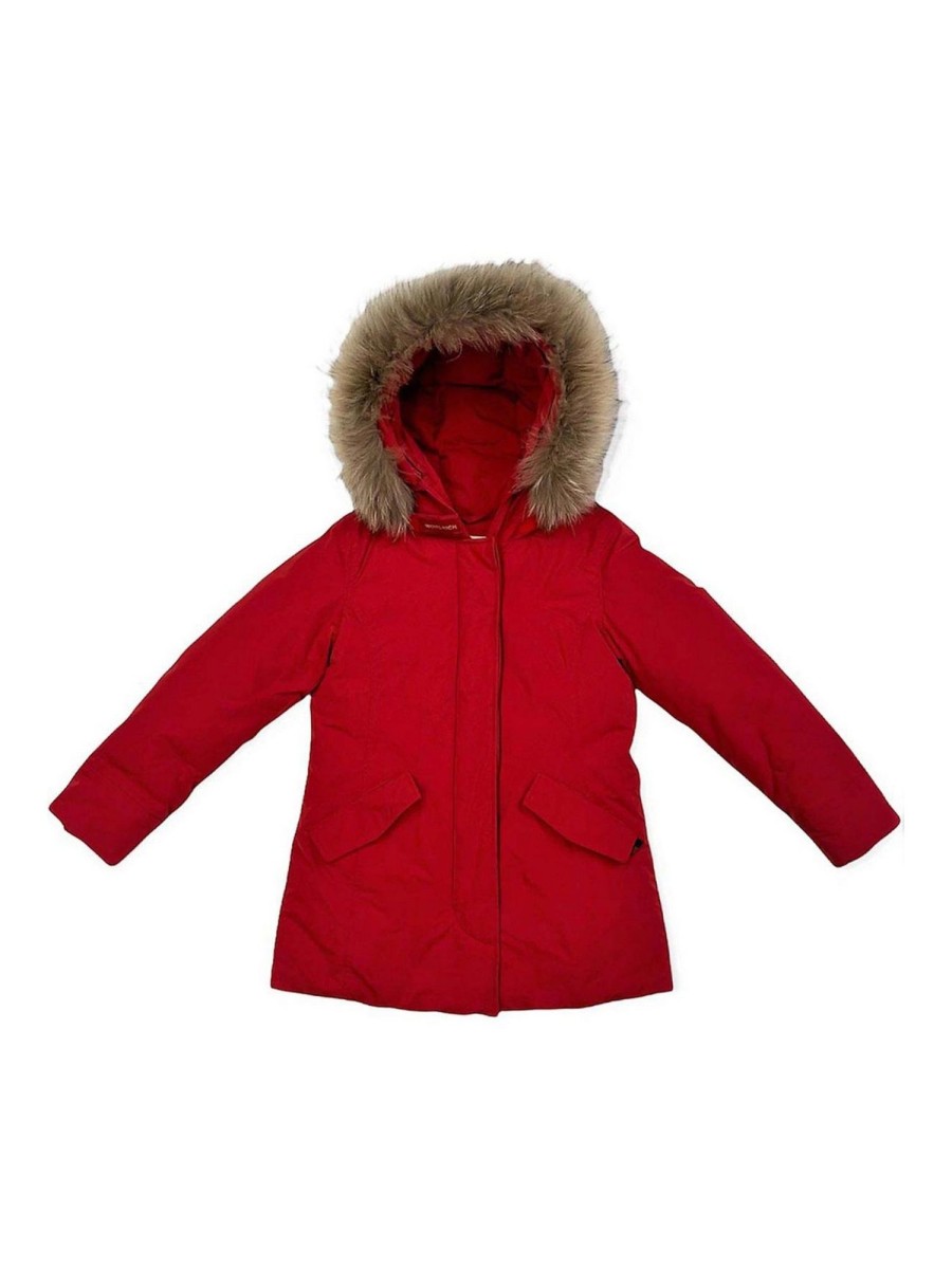 Bambino Woolrich | Parka Ccappuccio E Pelo