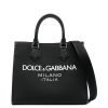 Uomo Dolce & Gabbana | Borsa In Pelle Con Logo Frontale