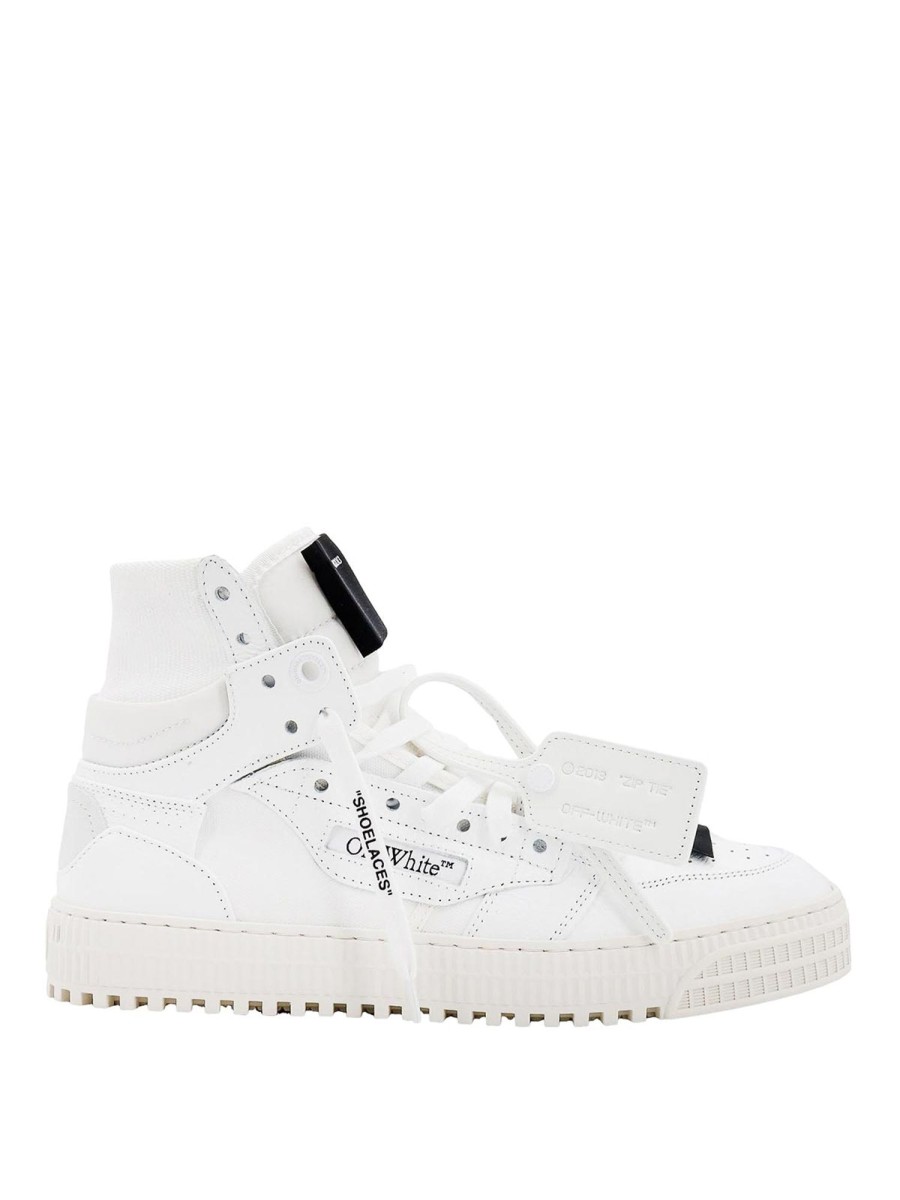 Uomo Off-White | Sneakers In Pelle E Tela