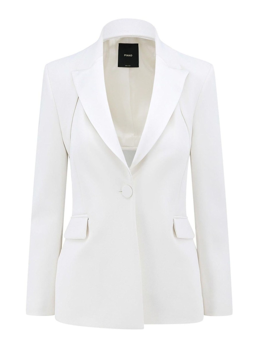 Danna Pinko | Blazer In Tessuto Tecnico Crpe Stretch