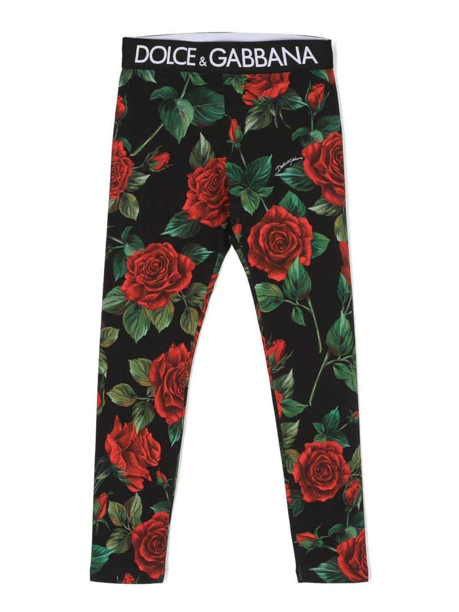 Bambino Dolce & Gabbana | Leggings Con Stampa Floreale