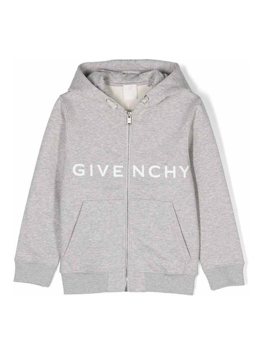 Bambino Givenchy | Felpa Con Cappuccio Con Zip