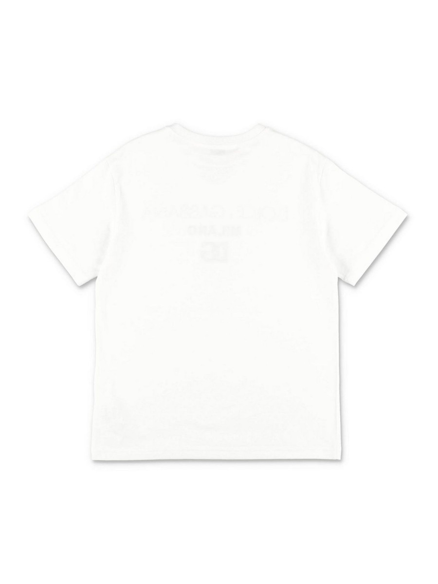 Bambino Dolce & Gabbana | T-Shirt Bambino In Cotone Bianco