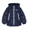 Bambino Timberland | Giubbotto Imbottito Blu Navy Con Cappuccio