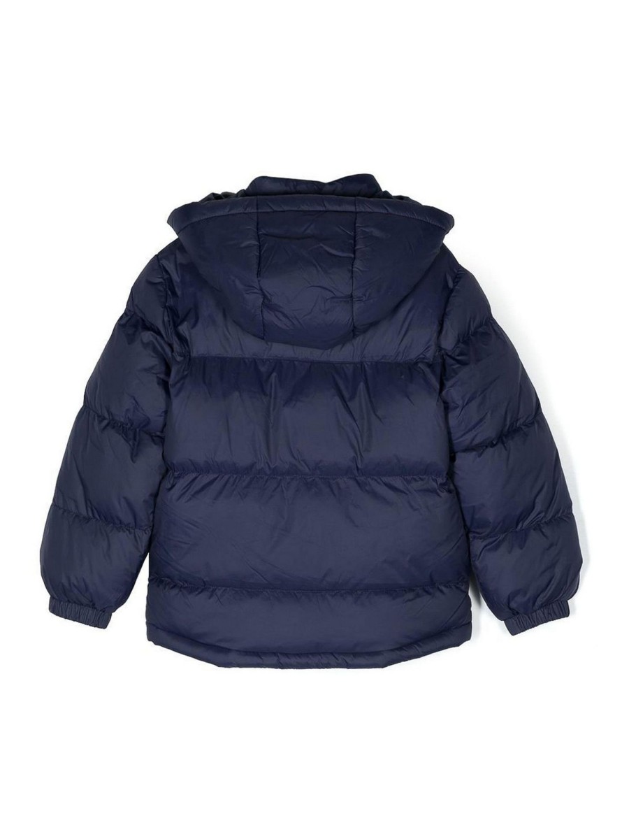 Bambino Timberland | Giubbotto Imbottito Blu Navy Con Cappuccio