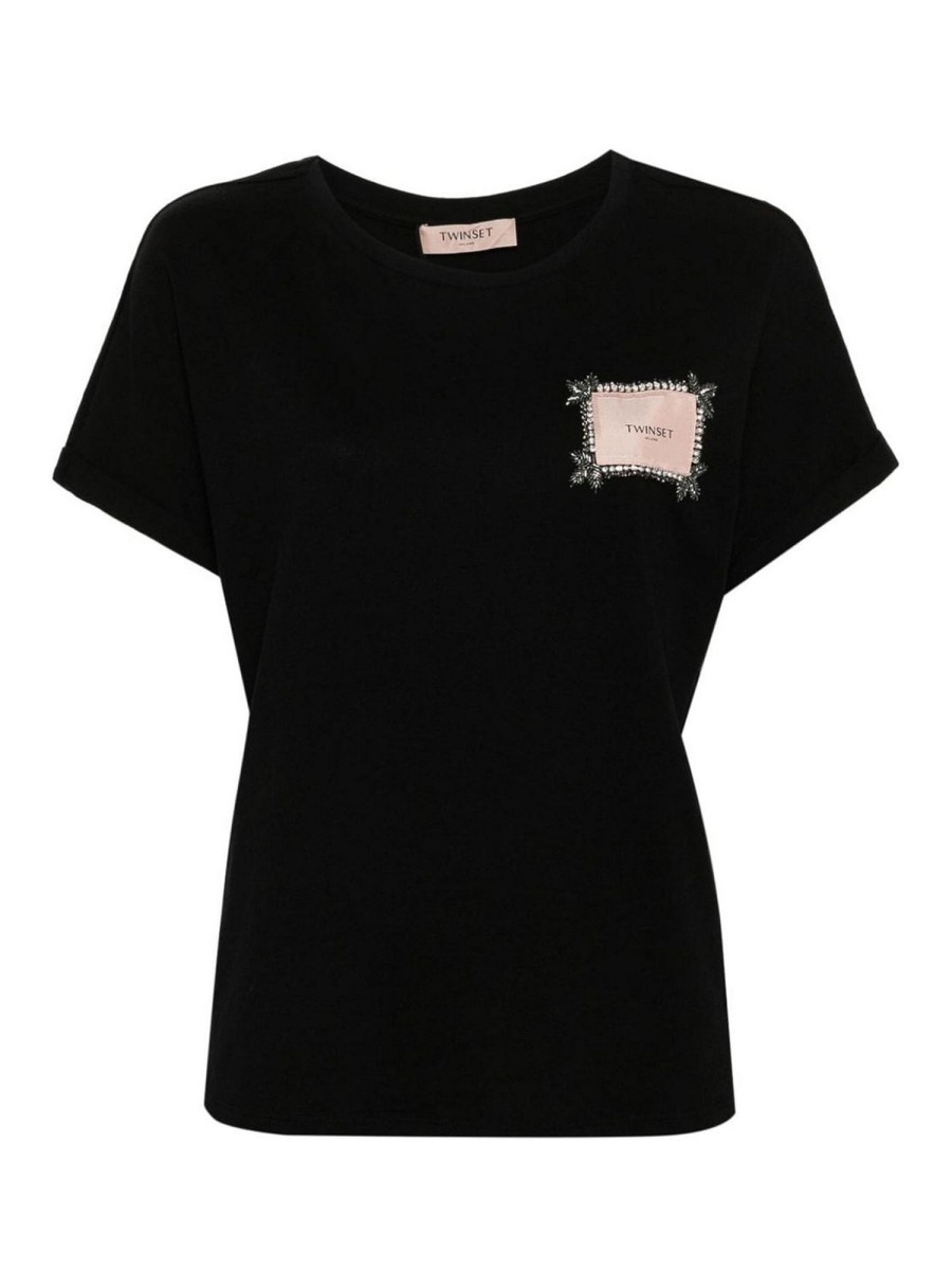 Danna Twinset | T-Shirt Con Patch Logo