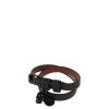 Uomo Alexander Mcqueen | Bracciale In Pelle Con Teschio