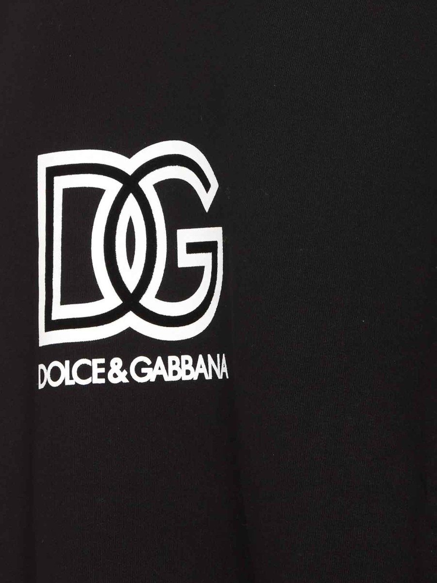 Uomo Dolce & Gabbana | Felpa Con Logo Dg