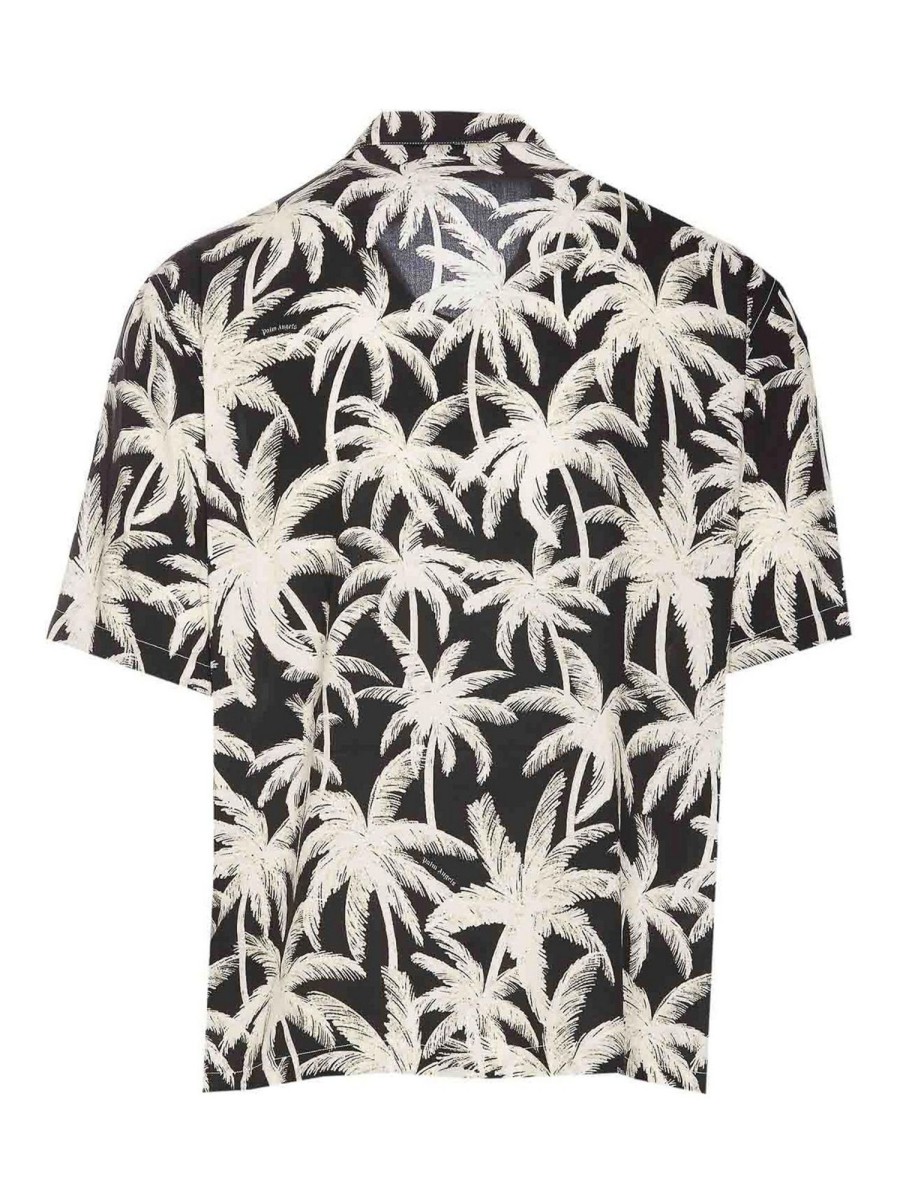 Uomo Palm Angels | Camicia Con Palme All-Over