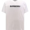 Uomo Burberry | T-Shirt In Cotone Con Stampa Logo