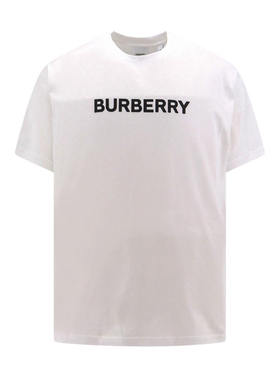 Uomo Burberry | T-Shirt In Cotone Con Stampa Logo