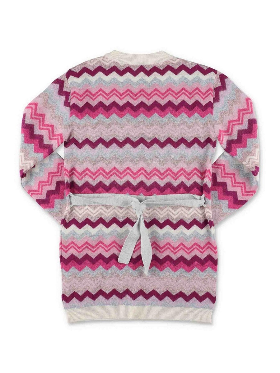 Bambino Missoni | Cardigan Missoni Per In Lana Rosa