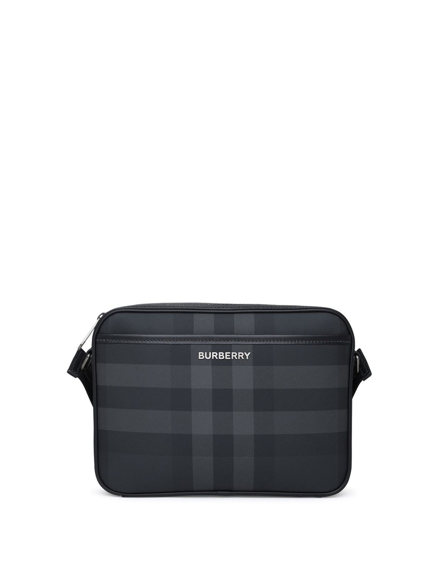 Uomo Burberry | Borsa Muswell In Pelle Nera