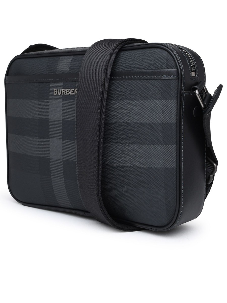 Uomo Burberry | Borsa Muswell In Pelle Nera