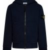 Bambino Stone Island | Felpa Con Cappuccio Con Zip